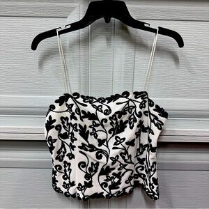 JS Boutique Beaded Strap Top. Size 12